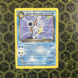 Dark Blastoise Pokemon Card Rare Non Holo 20/82 Team Rocket Set 2000 WOTC - Image 1