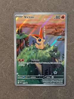 Pokemon Card 2025 VICTINI Black Star Promo Holo 208 Black Bolt NM - Image 2