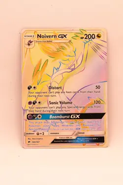 Noivern GX 160/147 Secret Rainbow Rare S&M Burning Shadows Pokemon TCG Card MP - Image 1