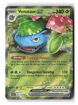 Venusaur ex 1/142 Double Rare Stellar Crown Pokemon Near Mint - Image 1