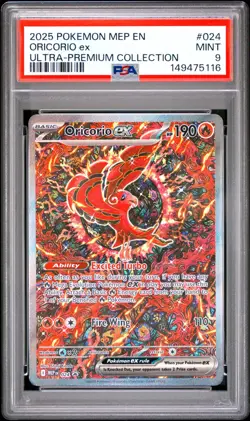 2025 POKEMON MEP ULTRA-PREMIUM COLLECTION PROMO #024 ORICORIO EX PSA 9 - Image 1