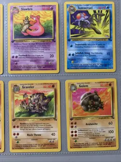 Pokemon TCG 1st Edition Fossil Set Non Holo Rare Binder Page Lot - WOTC VTG 1999 - Image 4