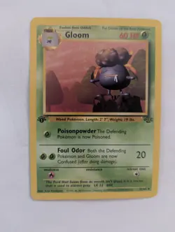 Gloom 37/64 Jungle First Edition 37/64 Used Stage 1. 1999 Wizards Pokemon Card - Image 1