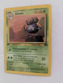 Gloom 37/64 Jungle First Edition 37/64 Used Stage 1. 1999 Wizards Pokemon Card - Image 4
