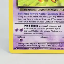 Pokemon TCG Dark Kadabra 39/82 Uncommon Unlimited Team Rocket LP+ - Image 5