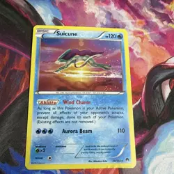 Pokemon TCG Suicune BreakPoint 30/122 Holo Rare LP - Image 2