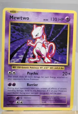Pokemon Mewtwo Rare XY Evolutions Non-Holo 51/108 - Image 1