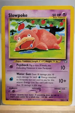 Slowpoke 73/111 Common Neo Genesis Pokemon Unlimited Tomakazu Komiya - Image 1