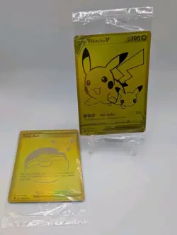Pokemon Celebrations Pikachu V & PokeBall Gold Promos SWSH 145 & SWSH 146 SEALED - Image 1