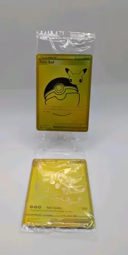 Pokemon Celebrations Pikachu V & PokeBall Gold Promos SWSH 145 & SWSH 146 SEALED - Image 3