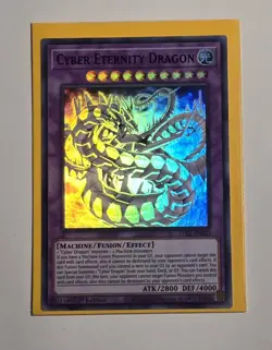 Cyber Eternity Dragon LDS2-EN033 1st Edition Ultra Rare PURPLE Yugioh TCG NM/M - Image 1