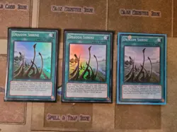YUGIOH 3X DRAGON SHRINE SDBE-EN019 SUPER 1ST ED NM - Image 1