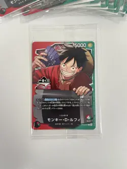 One Piece Card Japanese Ichiban Kuji OP13-001 Monkey D Luffy Card Promo (Sealed) - Image 1