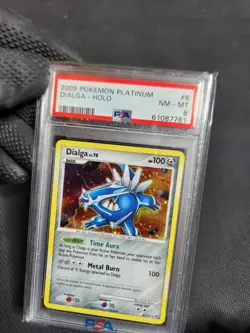 2009 Pokemon Platinum Dialga 6/127 Holofoil Rare Holo Graded Card PSA 8 NM-MT - Image 2