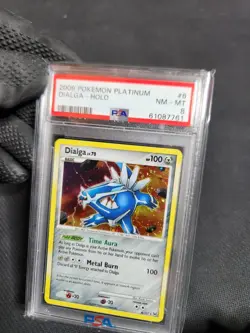 2009 Pokemon Platinum Dialga 6/127 Holofoil Rare Holo Graded Card PSA 8 NM-MT - Image 3