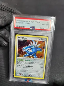 2009 Pokemon Platinum Dialga 6/127 Holofoil Rare Holo Graded Card PSA 8 NM-MT - Image 4