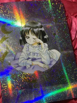 Sailor SATURN Moon Sweet Dream Collection Goddess Story Anime Waifu Foil Card - Image 2