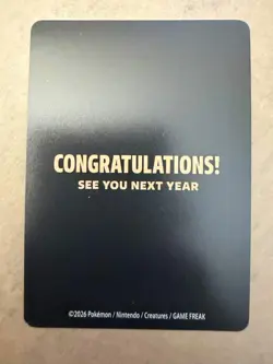 Pokemon Celebratory Fanfare Ace Trainer Insert Card Promo 2025 English - Image 2
