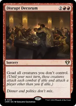Disrupt Decorum Commander Masters NM MTG - Image 1