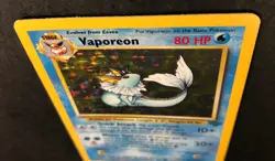 1999 Nintendo Pokemon Jungle Holo VAPOREON 12/64 Mint Condition!! - Image 4