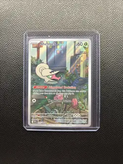 Shelmet 093/086 White Flare Holo Full Art Illustration Rare Pokemon NM-MT - Image 1