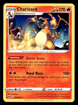 Pokemon TCG Vivid Voltage #025/185 Charizard NM - Image 1