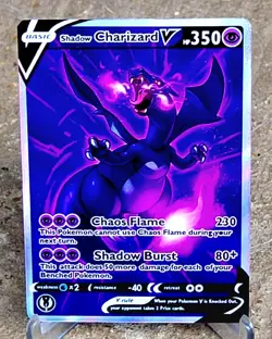 Pokemon Shadow Charizard V Anima Doujin ACG DIY Craft Full Art Custom Card Holo - Image 1