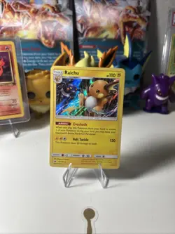 Pokemon TCG Raichu Holo Card Sun & Moon Burning Shadows 41/147 - Image 1