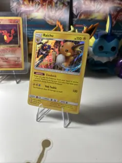 Pokemon TCG Raichu Holo Card Sun & Moon Burning Shadows 41/147 - Image 2