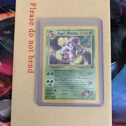 Pokemon Cards Koga's Weezing 50/132 Unlimited Gym Challenge WOTC Uncommon NM - Image 1