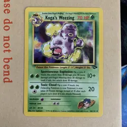 Pokemon Cards Koga's Weezing 50/132 Unlimited Gym Challenge WOTC Uncommon NM - Image 2