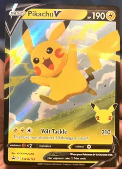 Pikachu V SWSH143 SWSH: Sword & Shield Promo Cards Holo - Image 1