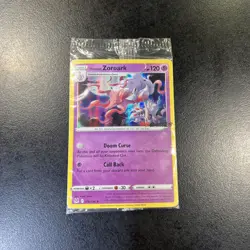 Hisuian Zoroark 076/196 EB Games Promo Pokemon Card Holo Lost Origin Mint Sealed - Image 1