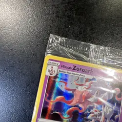 Hisuian Zoroark 076/196 EB Games Promo Pokemon Card Holo Lost Origin Mint Sealed - Image 3
