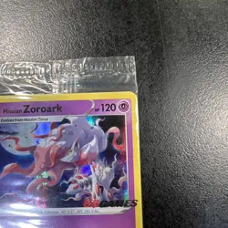 Hisuian Zoroark 076/196 EB Games Promo Pokemon Card Holo Lost Origin Mint Sealed - Image 4