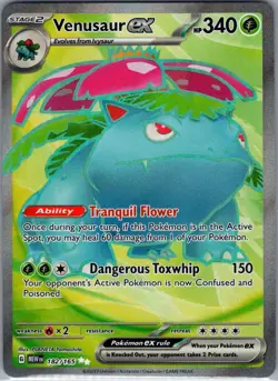 Venusaur ex 182/165 SV: Scarlet & Violet 151 - Pokemon Card - NM - Image 1