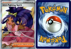 Pokemon Card - Iris's Fighting Spirit 180/159 Journey Together Ultra Rare NM - Image 3
