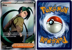 Pokemon Card - Rika 241/182 Paradox Rift Ultra Rare Near Mint - Image 3