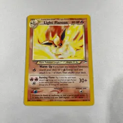 Light Flareon 46/105 Neo Destiny Set Uncommon Pokemon Card WOTC 2002 Vintage - Image 1