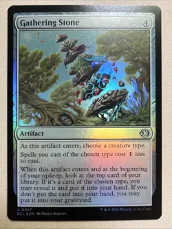 Magic MTG - Gathering Stone - FOIL - Artifact (0257) ECL Lorwyn Eclipsed NM - Image 1