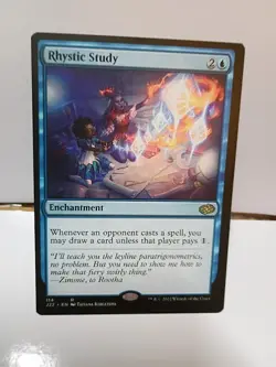 Rhystic Study - Magic The Gathering- Prophecy NM NO DMG From pack to sleeve - Image 1