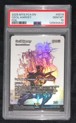 Cecil Harvey Foil PSA 10 Graded Final Fantasy: Through the Ages MTG - Image 1