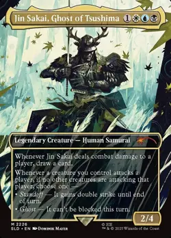 MTG - Jin Sakai, Ghost Of Tsushima #2226 PlayStation Secret Lair Drop - NM - Image 1