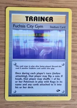 Pokemon TCG Fuschia City Gym Gym Challenge 114/132 Regular - Image 1