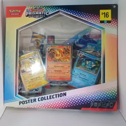 NEW Pokemon TCG S&V Prismatic Evolutions Poster Collection Box Sealed 3 Boosters - Image 1