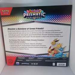 NEW Pokemon TCG S&V Prismatic Evolutions Poster Collection Box Sealed 3 Boosters - Image 2