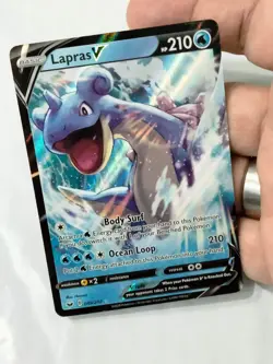 Lapras V 049/202 Sword & Shield Base Ultra Rare Holo Pokemon TCG Card - Image 2