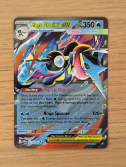 Pokemon TCG Mega Greninja ex Double Rare Chaos Rising 022/086 NM - Image 1