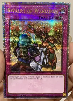 Yugioh Rivalry of Warlords RA03-EN075 Quarter Century Secret Rare 1st NM w/Track - Image 2
