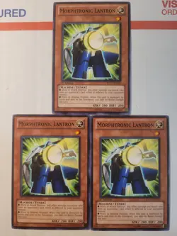 3x Morphtronic Lantron EXVC-EN010 Yugioh Playset 1st Edition NM - Image 1
